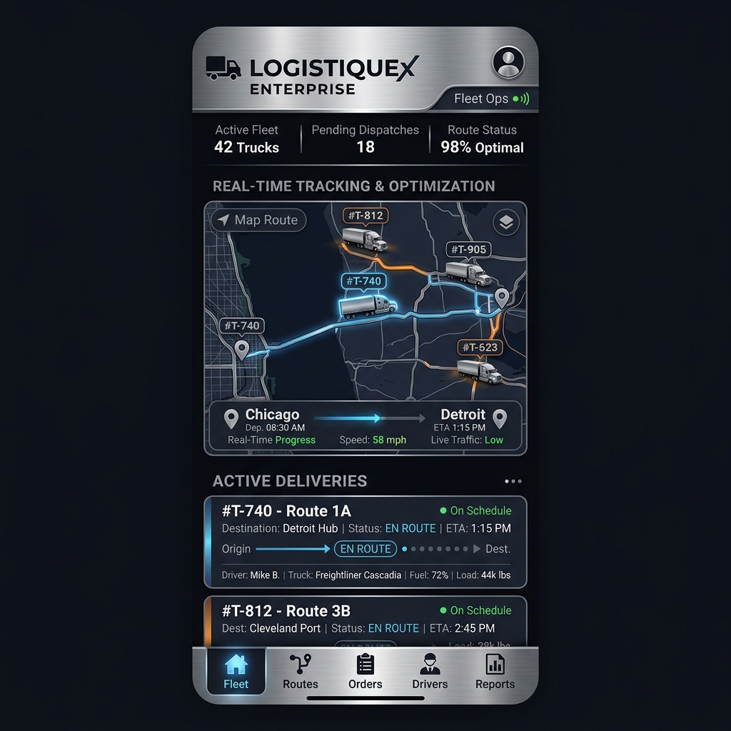 Enterprise Mobile App UI